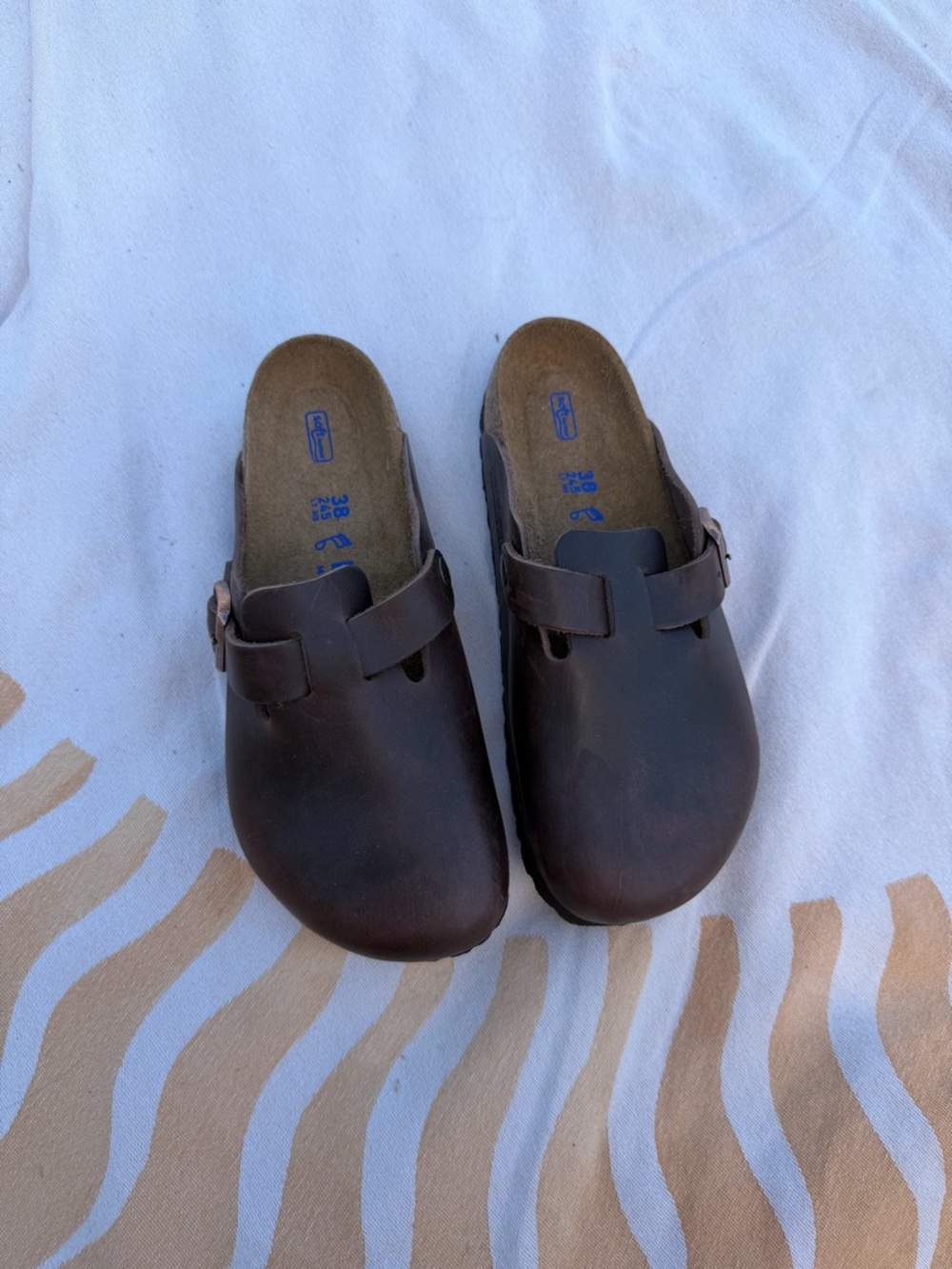 Birkenstock Leather Boston Clogs size 38